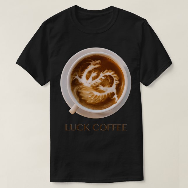 Kaffekonst kinesiska Tur-draken T Shirt (Design framsida)