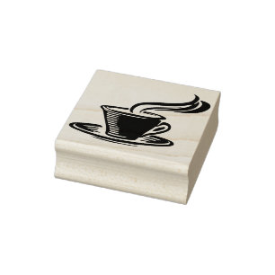 kaffekonst kopp frimärke stämpel
