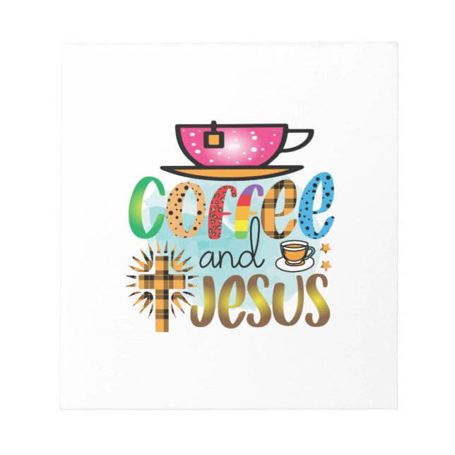 Kaffekonst och Jesus Anteckningsblock (Framsida)