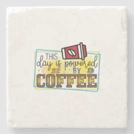 Kaffekonst som drivs av kaffe stenunderlägg