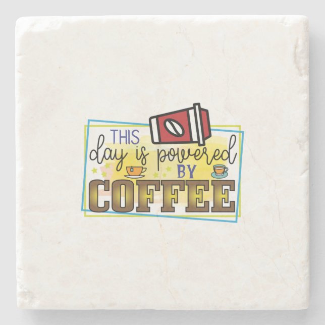 Kaffekonst som drivs av kaffe stenunderlägg (Framsidan)