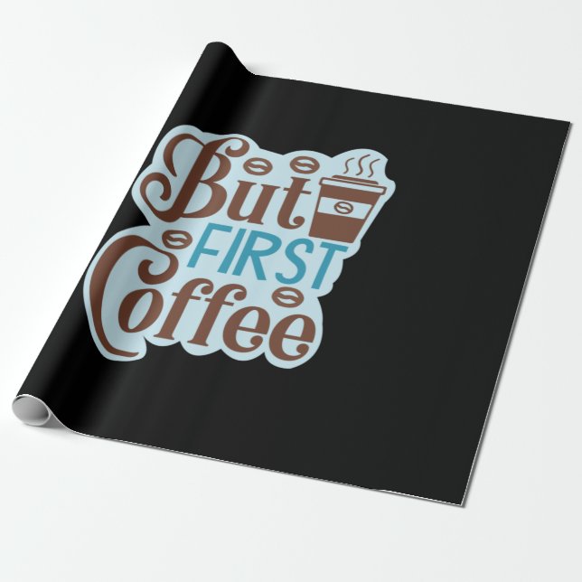 Kaffekonst utom första kaffe 3 presentpapper (Utrullad)