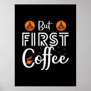 Kaffekonst utom första kaffe poster