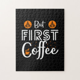 Kaffekonst utom första kaffe pussel