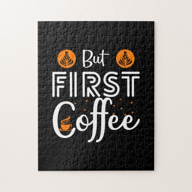 Kaffekonst utom första kaffe pussel (Vertikal)