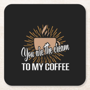 Kaffekonsten du är drömmen om underlägg papper kvadrat