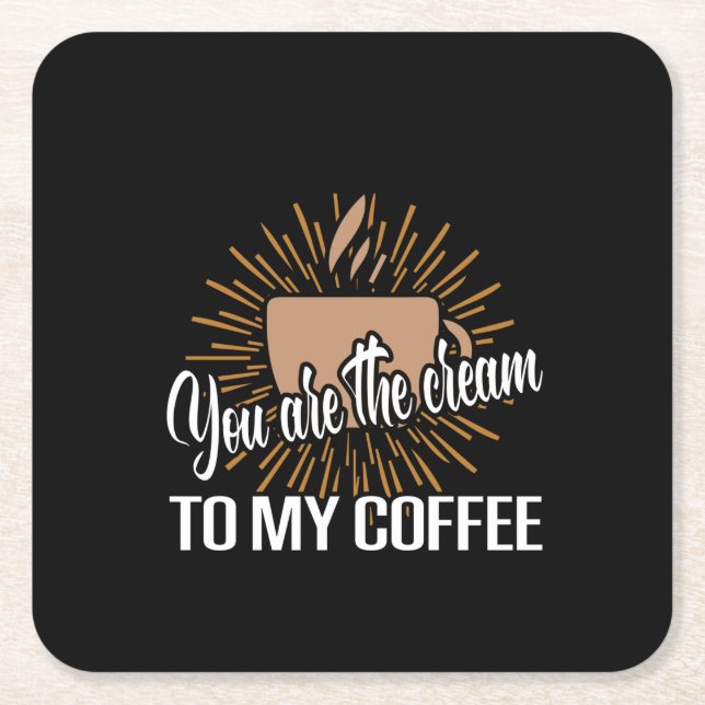 Kaffekonsten du är drömmen om underlägg papper kvadrat (Framsidan)