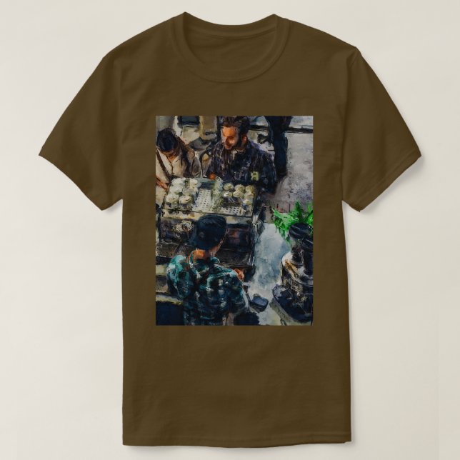 Kaffekontaktivering T Shirt (Design framsida)