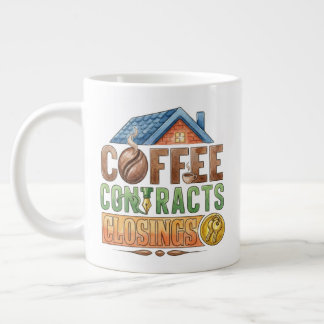 Kaffekontrakt Avslut Realtor Personlig Jumbo Mugg