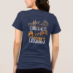 Kaffekontrakt Cocktails Closings Real Gods T Shirt