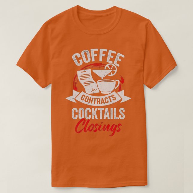 Kaffekontrakt, förslutning t shirt (Design framsida)