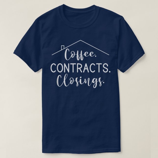 Kaffekontraktsstängningar i Gods Agent T Shirt (Design framsida)