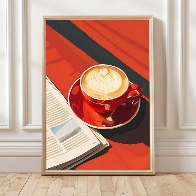Kaffekopp Boho Väggkonst, Kaffeaffisch, Boho Kit Poster (Skapare uppladdad)