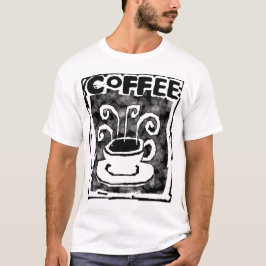 Kaffekopp för vitskjortor t-shirt