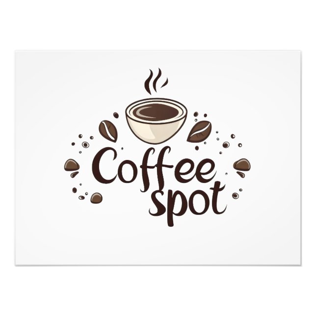 Kaffekopp från Coffee Spot Fototryck (Framsidan)