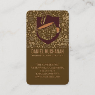 Kaffekopp Logotyp   Kafé Baljans Butik Visitkort