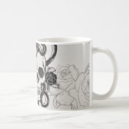 Kaffekopp med dödskalle