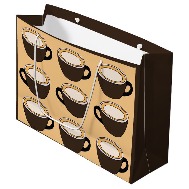 Kaffekopp Mönster (Framsidan Vinklad)