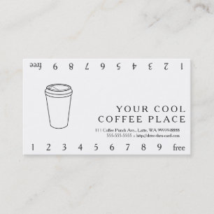 Kaffekopp (papper Till-Går), Lojalitetskort