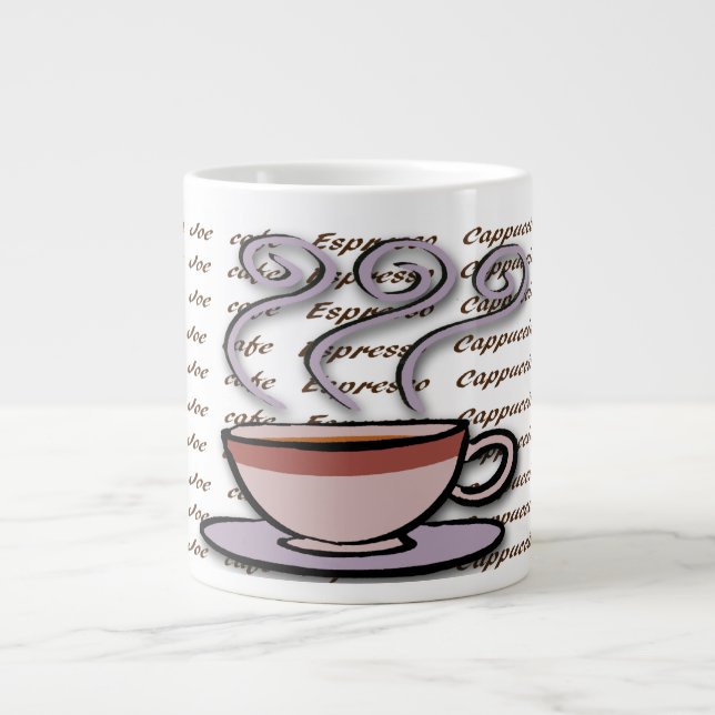 Kaffekopp - Pastell Mugg Design Specialmuggar Jumbo Mugg (Framsidan)