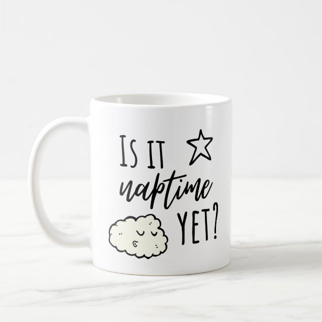 Kaffekopp Stilisert Text Och Svart Får (Vänster)