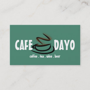Kaffekopp Teasalong Vin Öl Kaffe Visitkort
