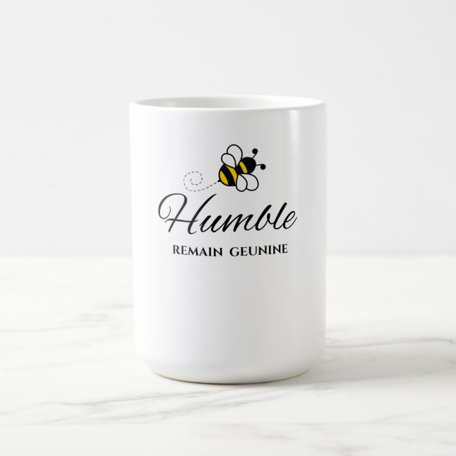 KAFFEKOPP VIT GUL STAY AUTHENTIC BUMBLE BEE (Center)