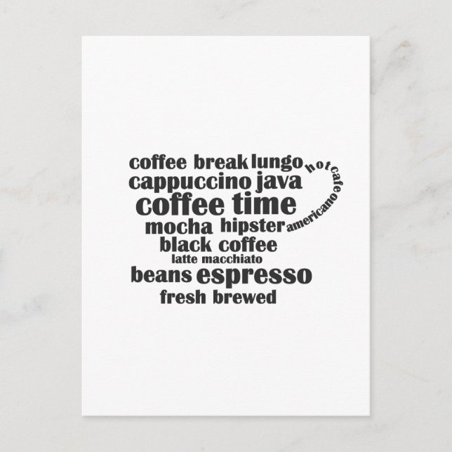 Kaffekopp vykort (Framsida)