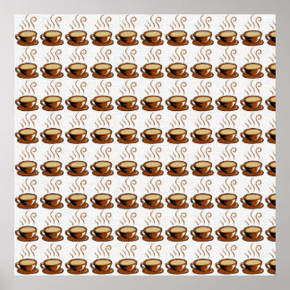 Kaffekoppar Bakgrund Poster