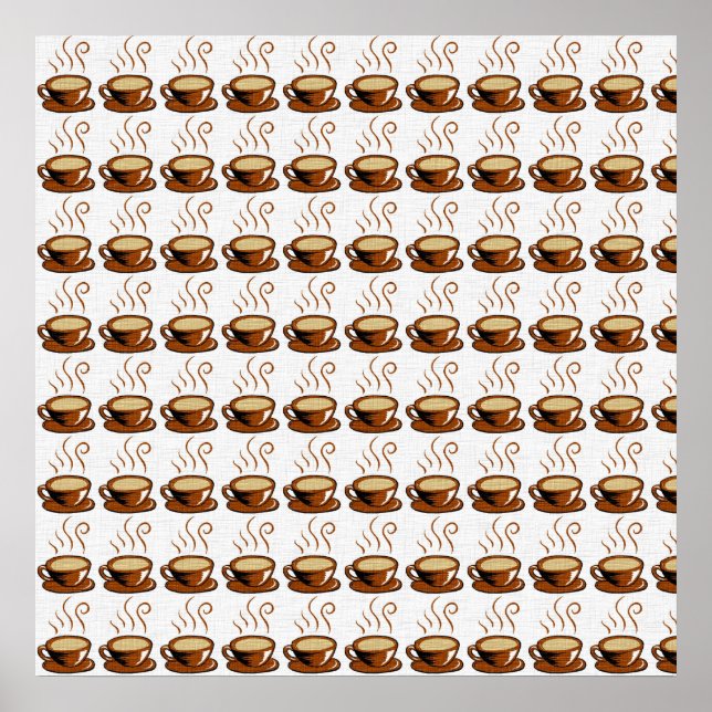 Kaffekoppar Bakgrund Poster (Framsidan)