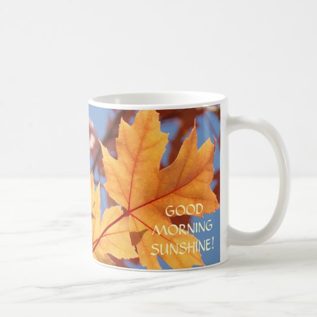 KAFFEKOPPAR PRESENT Höstlöv Fallande Träd Blå Himm (Höger)