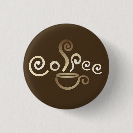 kaffekoppen Button klämmer fast Knapp