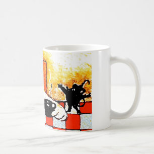 KaffekoppKatt-Original konst vid SQ Streater Kaffemugg