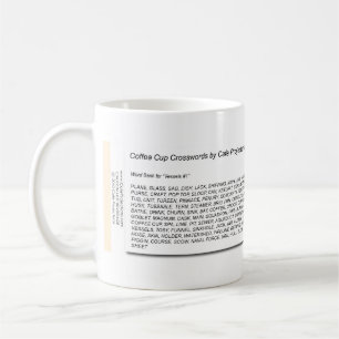 Kaffekoppkorsord - skyttlar #1 kaffemugg