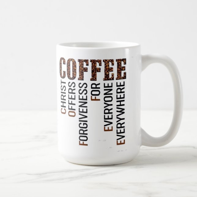 KAFFEKOPPKristus erbjuder förlåtelse för alla Kaffemugg (Höger)