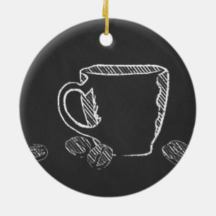 KAFFEKOPPKRITA JULGRANSPRYDNAD KERAMIK