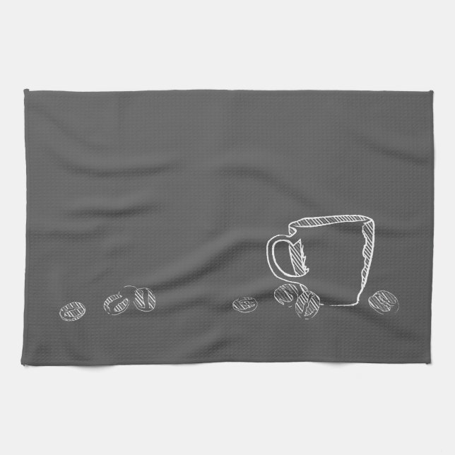 KAFFEKOPPSKRIT KÖKSHANDDUK (Horisontell)