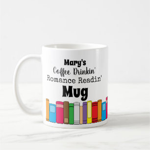 Kaffekörning, Romantik-läsande Bok-stack Kaffemugg