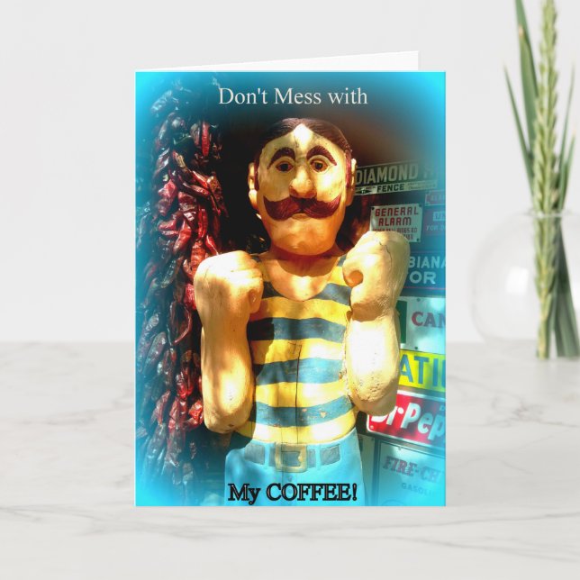 kaffekort för älskare-greeting kort (Framsida)