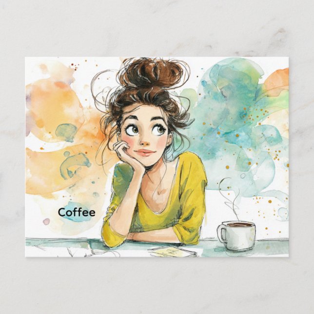 Kaffekort Vykort (Framsida)