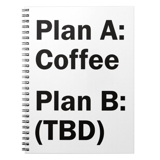 Kaffekortsplan Anteckningsbok (Framsidan)