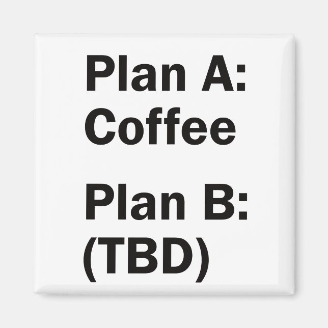 Kaffekortsplan Magnet (Framsidan)