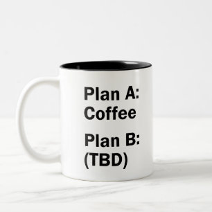Kaffekortsplan Två-Tonad Mugg