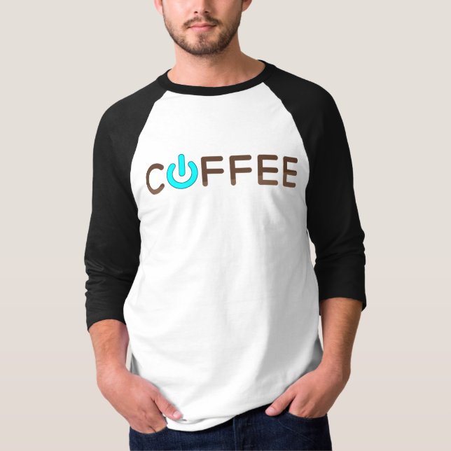 Kaffekraft (blå) t shirt (Framsida)