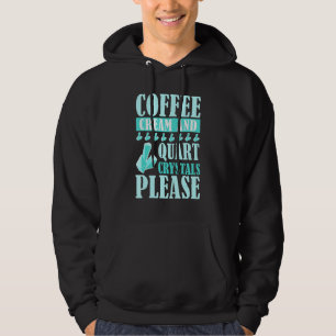 Kaffekräm Och Kvarts Kristaller Vänligen Geologi R Hoodie