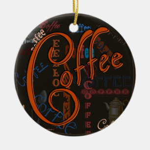 Kaffekrydda Julgransprydnad Keramik