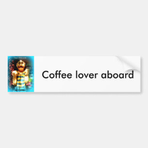Kaffekumendekal för älskare bildekal