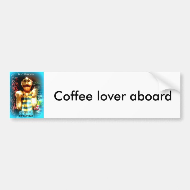 Kaffekumendekal för älskare bildekal (Framsidan)