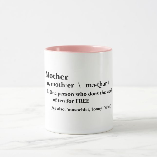 Kaffekupcitat av lycklig mors dag, mamma, stolt ci mugg (Center)