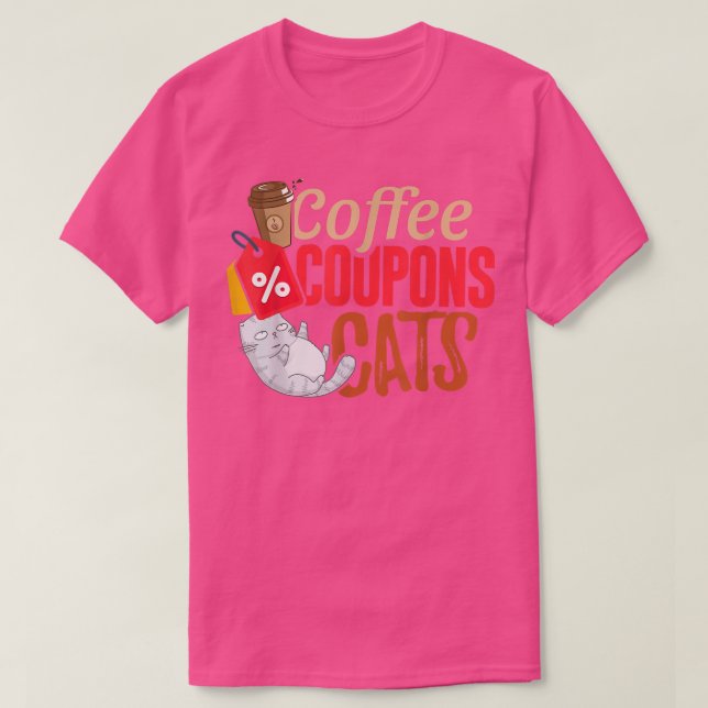 Kaffekuponger CatsCouponingfor Couponer T Shirt (Design framsida)